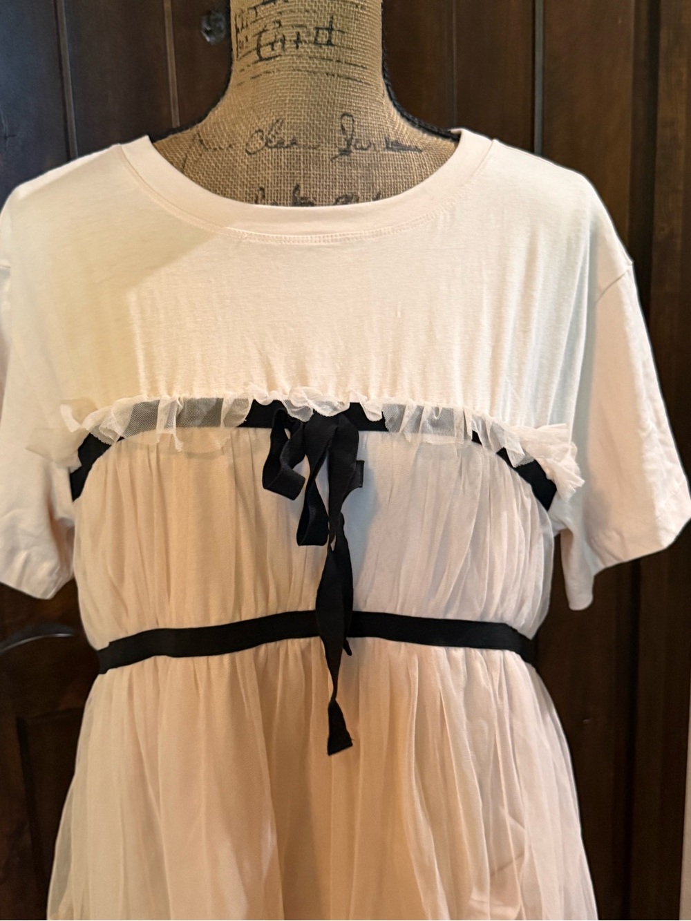 Anthropologie tiered bow tulle t-shirt-New with tag! - Picture 2 of 8